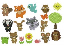 Stickserie - Waldleben Vollstick